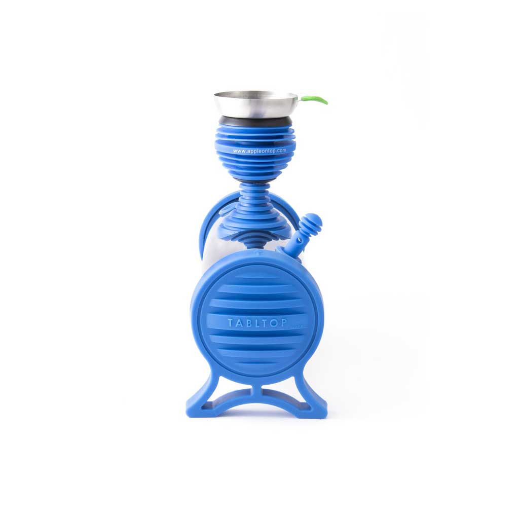 Apple On Top TabLtop Hookah Water Pipe (Blue)