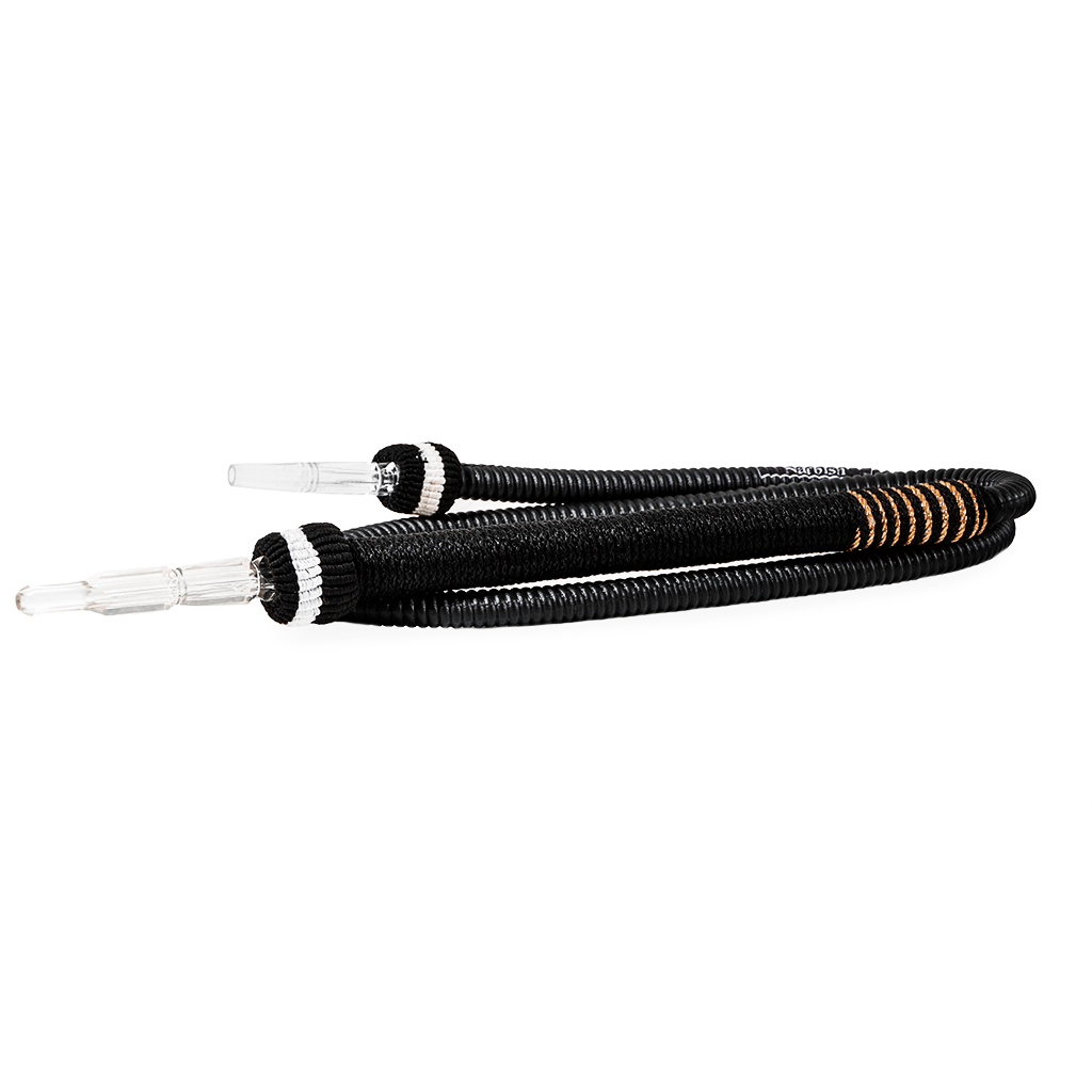 Narbish Hose - Black & Gold - Oxide Hookah