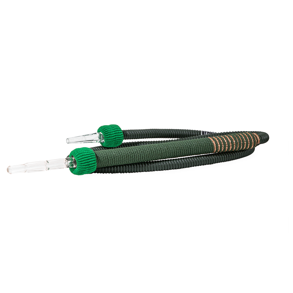 Narbish Hookah Hose - Green & Gold - Oxide Hookah