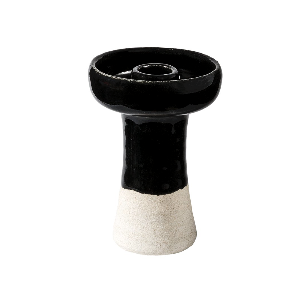 Unika Hookah Shisha Bowl in Black Glaze